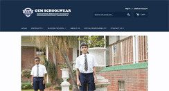 Desktop Screenshot of gemschoolwear.com